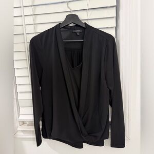 Alfani Black Long Sleeve Blouse
